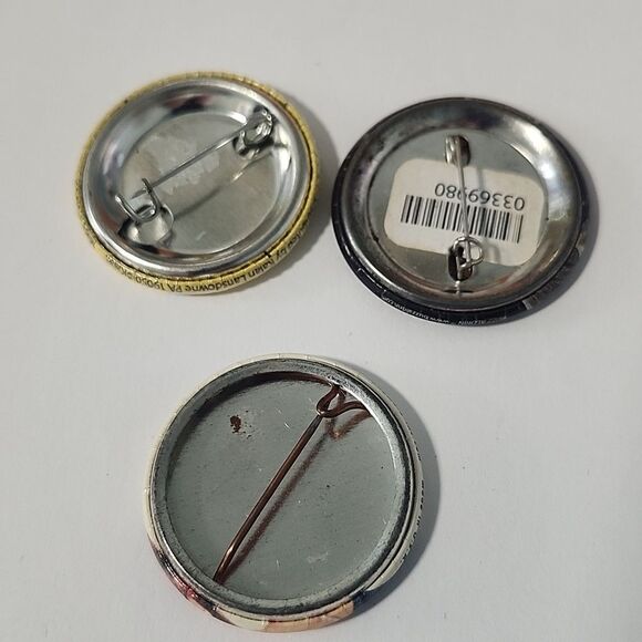 Set of 3 Button Pins - Picture 4 of 4